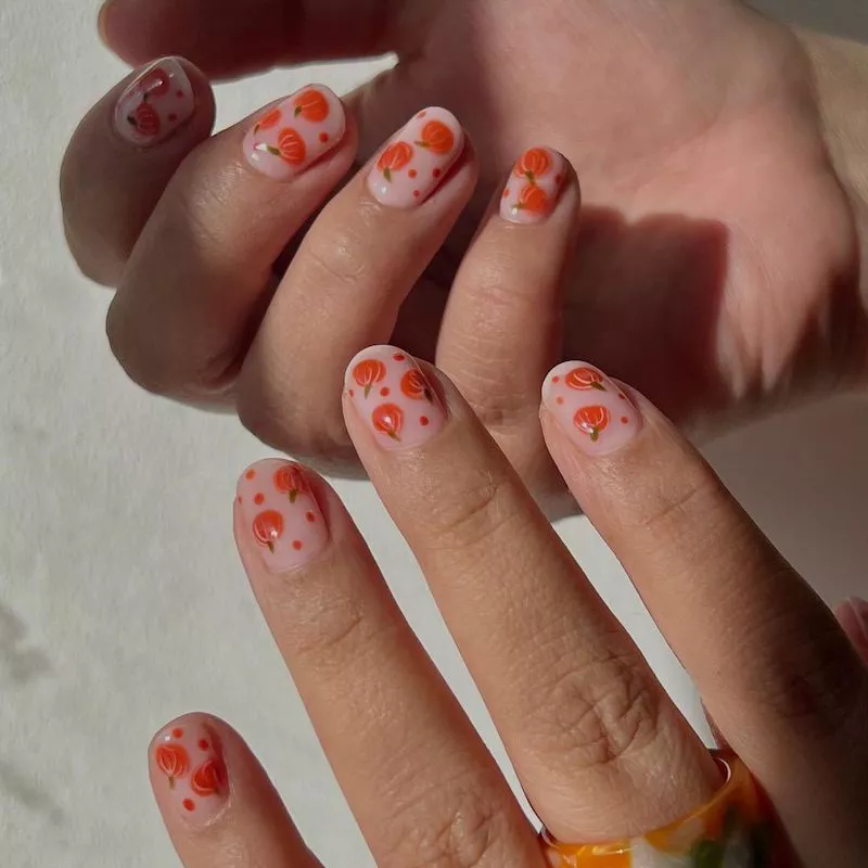 Nail Design Ideas: Plenty of Pumpkins(@swaknails)