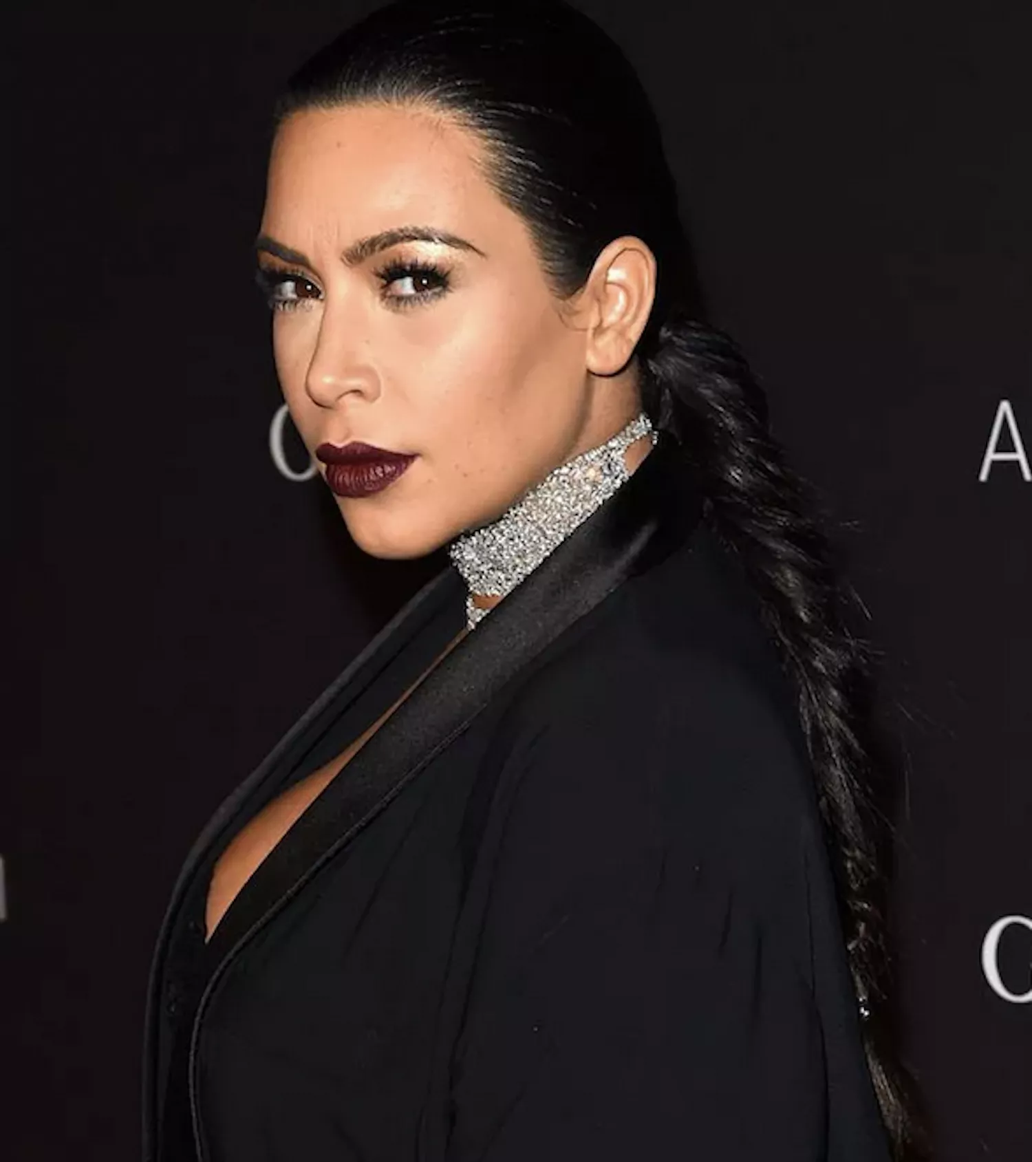 Kim Kardashian's Greatest Hair Moments: Fishtail Braid