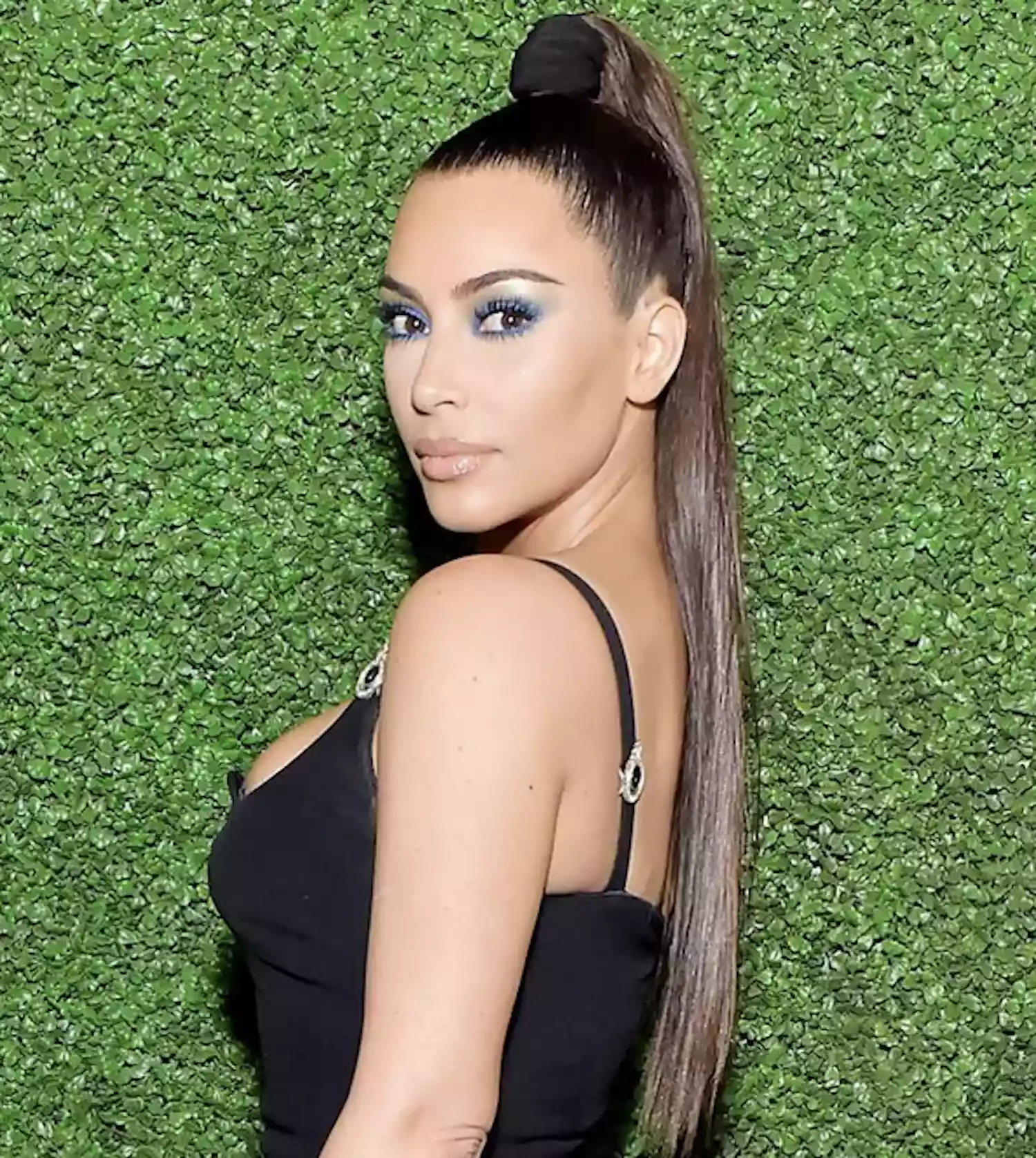 Kim Kardashian's Greatest Hair Moments: Sleek High Ponytail