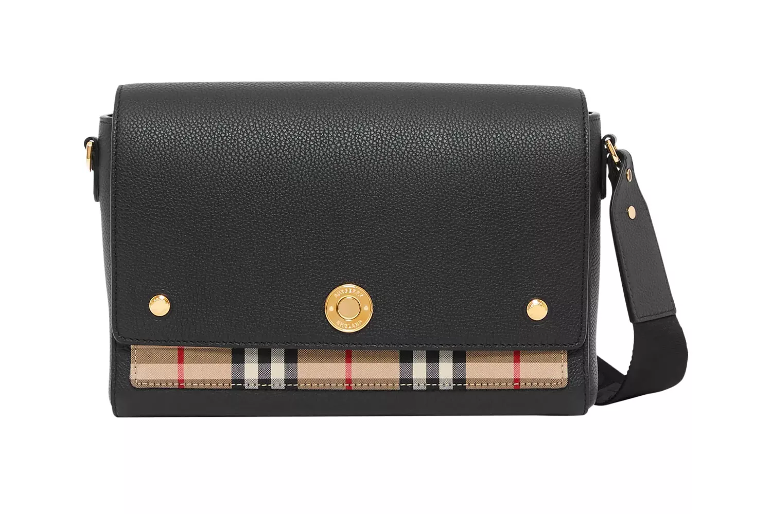 The Best Classic Crossbody Bags that Make Your Busy Days Easier: Burberry Note Leather & Vintage Check Crossbody Bag