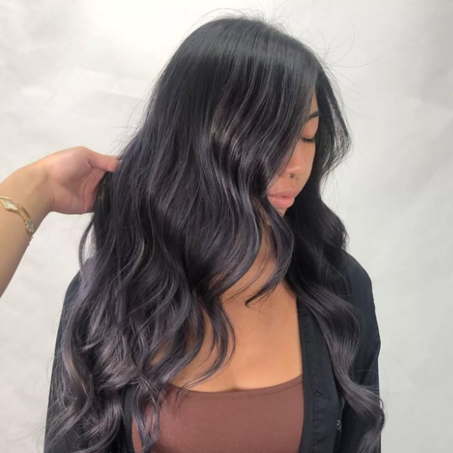 Blue-black Hair Color Ideas: Icy Blue hairstyles